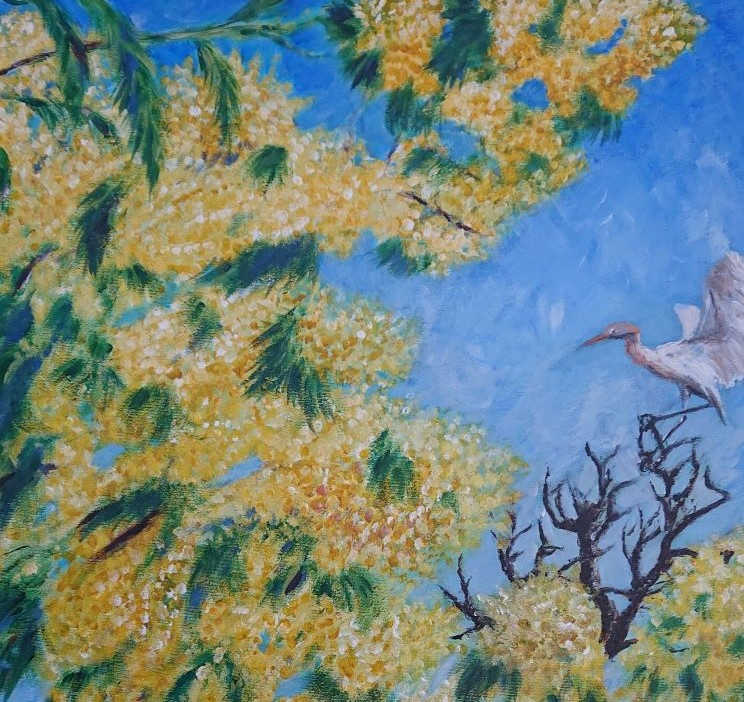 Mimosa avec Héron – Image 3