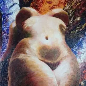 Terre féconde, peinture de Delia Teo