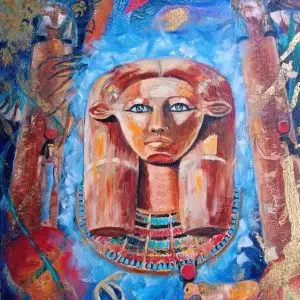 Hathor, la Dorée, œuvre de Delia Teo