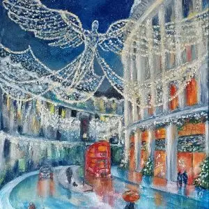 London Christmas Angels, œuvre de Delia Teo