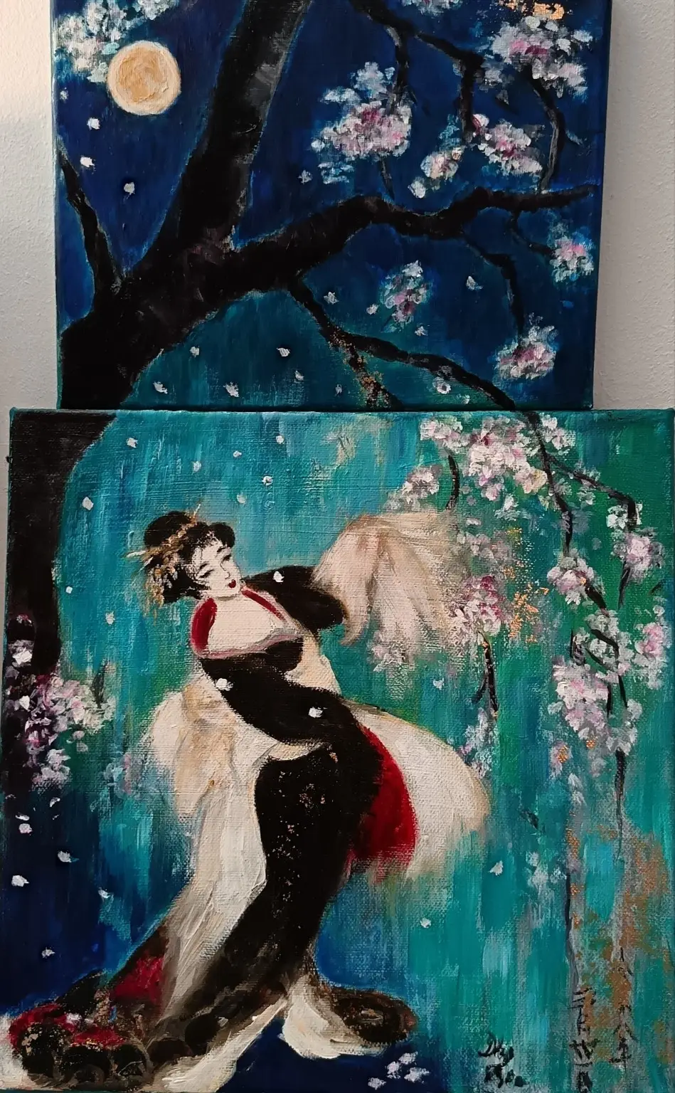 Nuit de sakura, Ukiyo-e