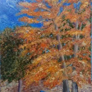 Un refuge en automne, œuvre de Delia Teo