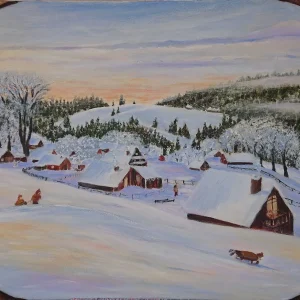 Autrefois en hiver, œuvre de Delia Teo