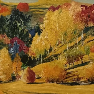 Jaune d’automne, œuvre de Delia Teo