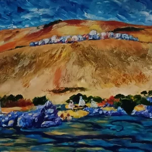 Un village sur le Nil, œuvre de Delia Teo